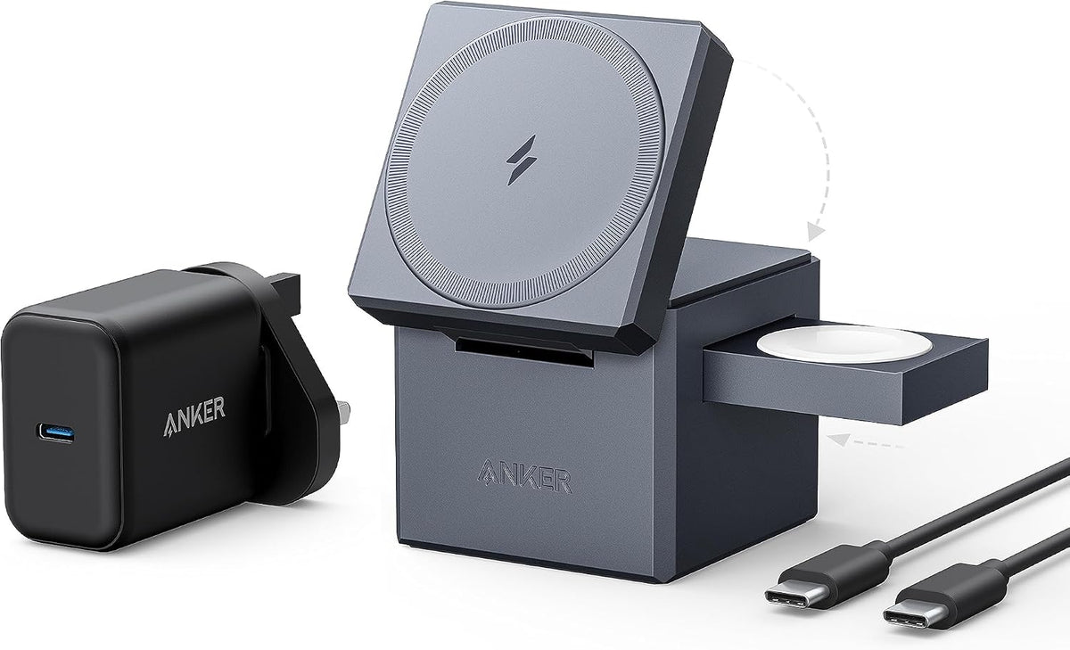 3-in-1 Foldable MagSafe Travel Charging Cube